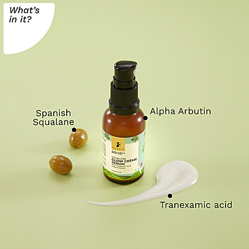 Pilgrim Squalane Glow Creme Serum With Tranexamic Acid & Alpha Arbutin - Hydrates Skin, 30 g  