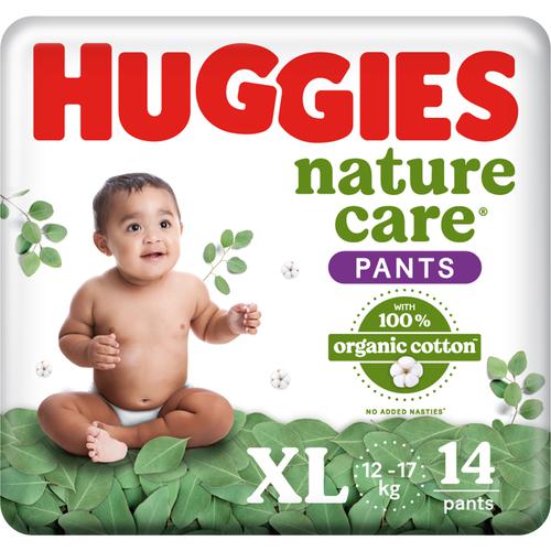 Buy Huggies Nature Care Pants, Extra Large (XL) Size Diaper Pants Online at  Best Price of Rs 391.02 - bigbasket