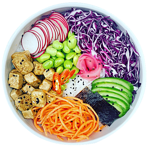 Buy Makery Tofu Edamame Poke Bowl With Miso Maple Sauce Best Dinner