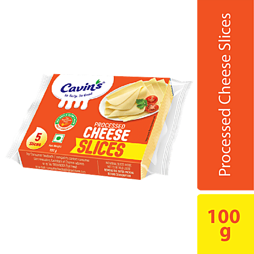 Buy Cavins Processed Cheese Slices Rich In Calcium, Fat & Protein