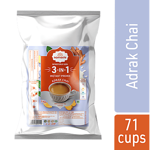 Buy NAMASTE CHAI Instant Tea Premix, Adrak Chai Powder Value Pack