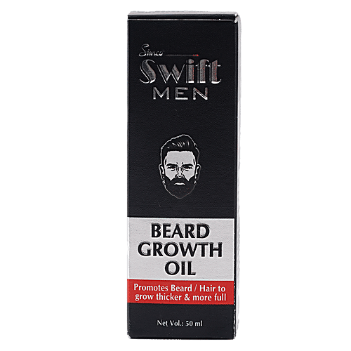 Simco Swift Men Beard Growth Oil - No Harmful Chemicals, 50 ml  