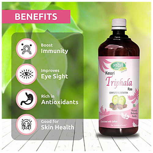 Buy SWADESHI AYURVED Kesari Triphala Ras For Debility, Fights Heart