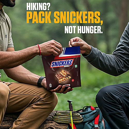 Snickers Minis Chocolate Pack, 138 g (12x11.5 g) Loaded With Peanuts, Nougat, & Caramel