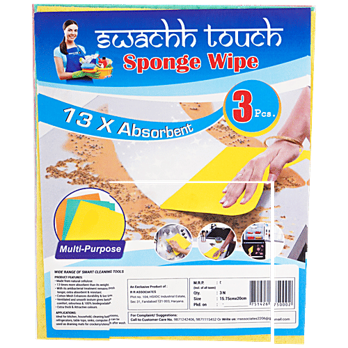 Buy Swachh touch Sponge Wipe Multipurpose, For Kitchen Cleaning