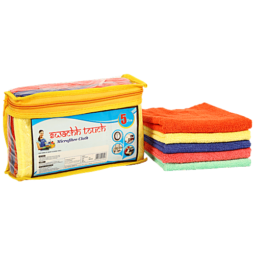 Buy Swachh touch Microfiber Cloth Assorted Colours Online at Best
