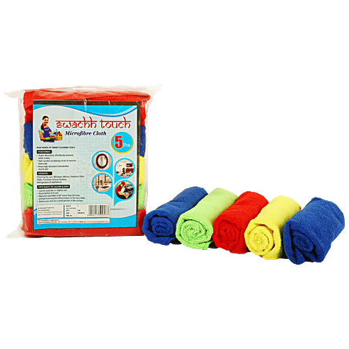 Buy Swachh touch Microfiber Cloth Assorted Colours Online at Best