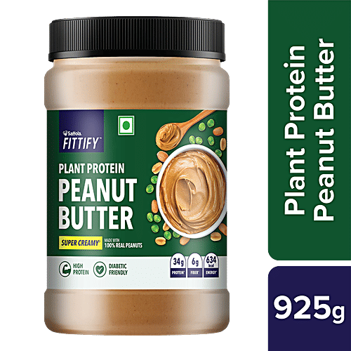 Buy Saffola FITTIFY Plant Protein Peanut Butter Super Creamy Online at