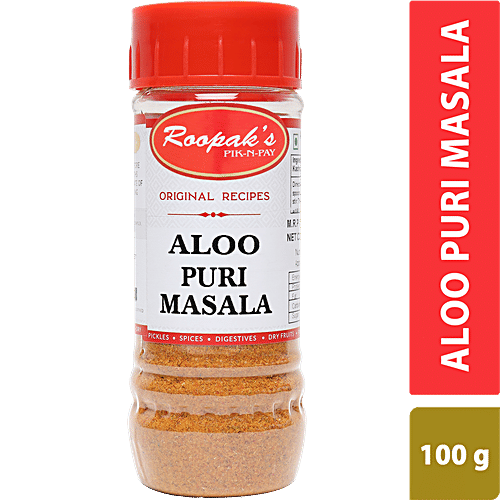 ROOPAK'S PIK-N-PAY Aloo Puri Masala - Natural & Pure, Spice Blend, 100 g Jar 