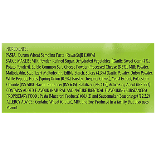 Blue Bird 5 Minutes Pasta Creamy Cheese Macaroni - Lip Smacking Taste, Rich In Carbohydrates & Proteins, 65 g  
