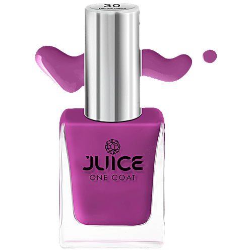 Juice Nail Polish - Fuchsia Purple, Bumblebee Yellow, Pink Bubbles, Light Pine Green, Robin Blue, Zero-Chip, Heavily Pigmented, 55 ml (Pack of 5) 