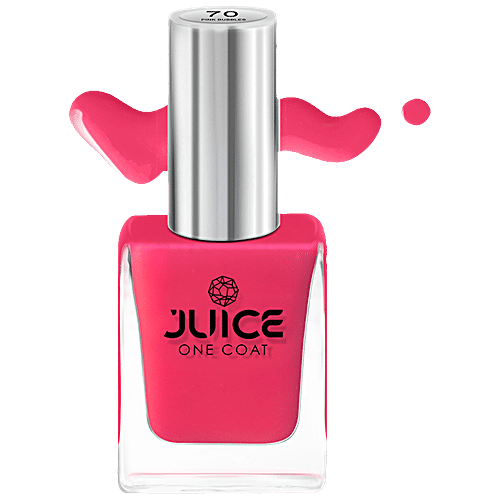 Juice Nail Polish - Fuchsia Purple, Bumblebee Yellow, Pink Bubbles, Light Pine Green, Robin Blue, Zero-Chip, Heavily Pigmented, 55 ml (Pack of 5) 