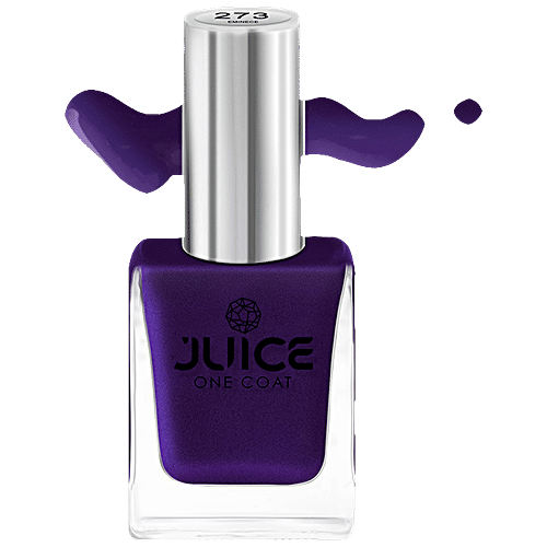 Juice Nail Polish - Mahogany, Pearly Magenta, Pearly Forest, Sapphire Blue, Eminence, Zero-chip, Heavily Pigmented, 55 ml (Pack of 5) 