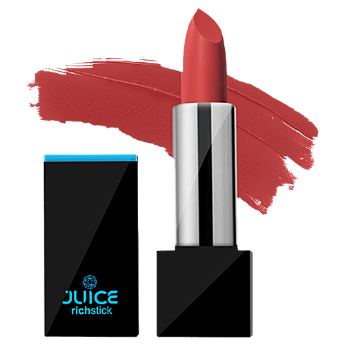 Juice Richstick - Waterproof & Long Stay Lipstick, Highly Pigmented, Smudge Proof, 4 g Electric Orange M60
