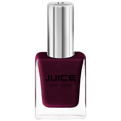 Juice Nail Paint JJ11 - One Coat, Long Lasting Wear, Zero-chip, Heavily Pigmented, 11 ml Divine Wine - 17 