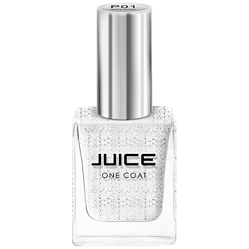 Juice Nail Paint JJ11 - Freckles, Long Lasting Wear, Zero-chip, Heavily Pigmented, 11 ml Ghost White - P01 