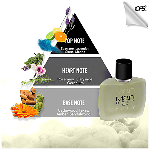 CFS Man Only Black - Perfume Spray, Long Lasting Fragrance, 100 ml