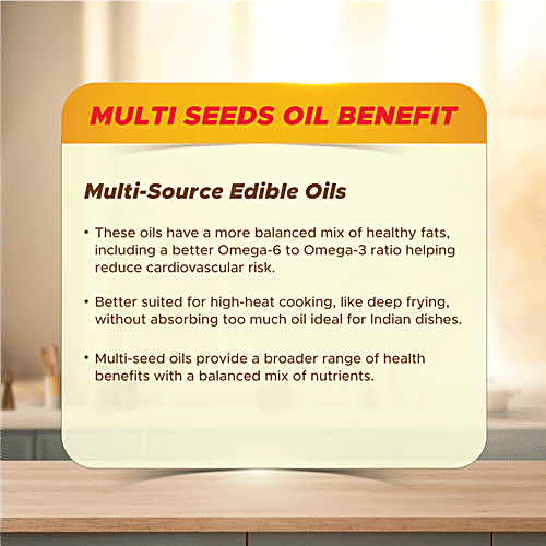 Saffola Gold Multi-Source Rice Bran & Corn Edible Oil, 910 g Pouch Fortified with Vitamins, Triple Anti-Oxidant System, Good MUFA PUFA Balance