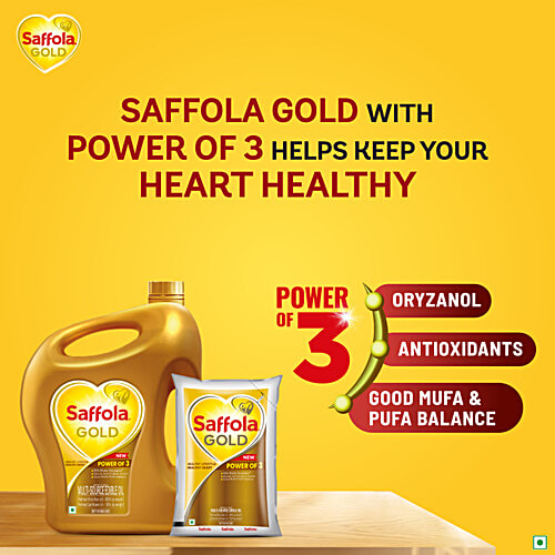 Buy Saffola Gold Refined Cooking Oil Blend Of Rice Bran & Corn Oil