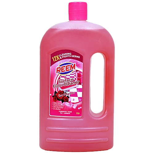Reem Surface Floor Cleaner - Rose, Shiny Clean, Fresh Fragrance, Sparkling Clean, 1 L Carton 