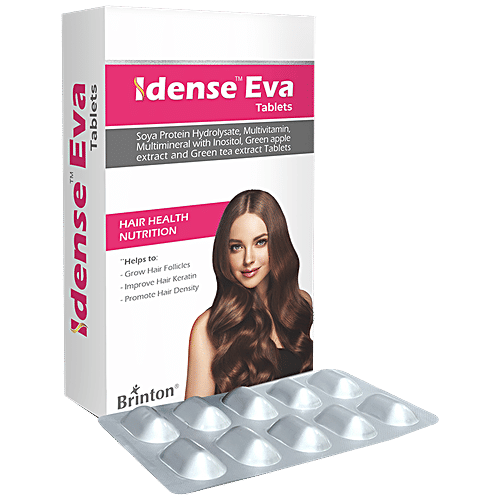 Brinton Idense Eva Supplement Tablet - Promotes Hair Growth, For Women, 10 pcs