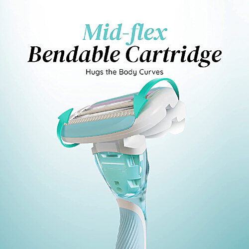 LetsShave Evior 6 Razor for Women - Twin 3 Blade Design, Smooth Skin, Zero Irritation, 1 pc  