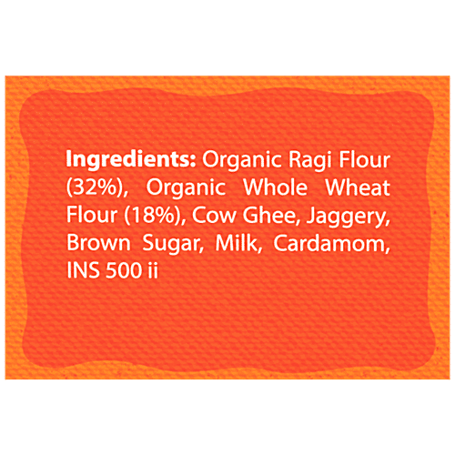 Bebe Burp Ragi Cookies - Organic Baby Food, No Preservatives, 8 Months+, 150 g  