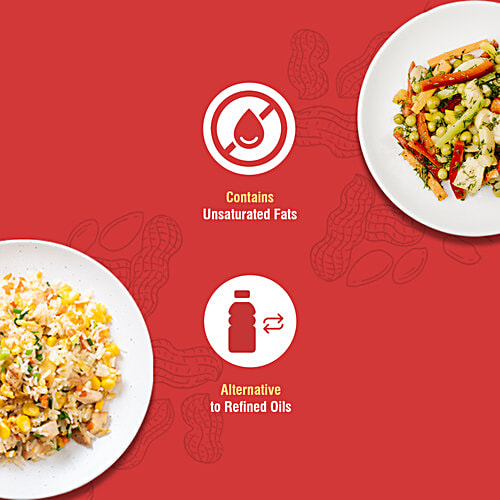 Dabur Cold Pressed Groundnut Oil, 1 L  Contains Natural Antioxidants, Contains MUFA & Omega 6 PUFA