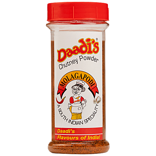 Daadi's Molagapodi Chutney Powder - South Indian Speciality, Condiment/Accompaniment For Meals, 100 g