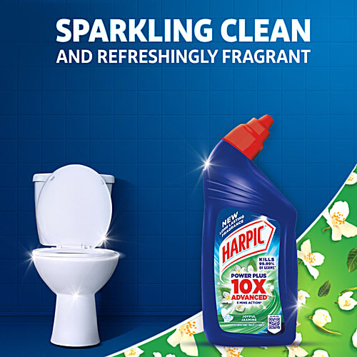 Harpic Disinfectant Toilet Cleaner Liquid - Joyful Jasmine, 500 ml