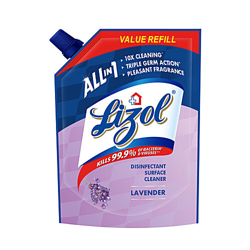 Lizol All In One Disinfectant Surface - Lavender, 1.8 L Refill Pack 