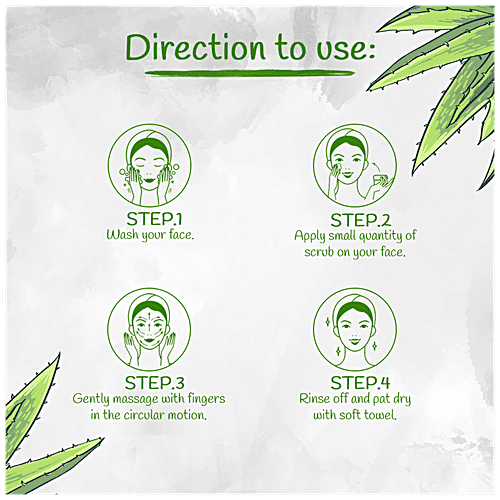 Nutriment Aloe Vera Face & Body Scrub - Reduces Fine Lines & Wrinkles, 250 g  