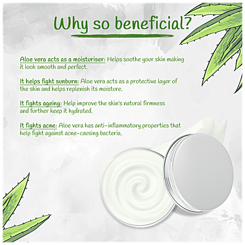 Nutriment Aloe Vera Cream - Moisturises Skin, Controls Production Of Excess Oil In Skin, 250 g  