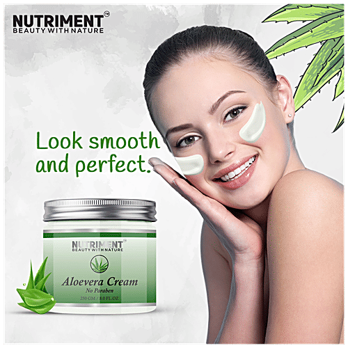 Nutriment Aloe Vera Cream - Moisturises Skin, Controls Production Of Excess Oil In Skin, 250 g  