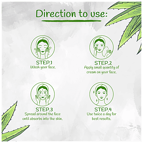 Nutriment Aloe Vera Cream - Moisturises Skin, Controls Production Of Excess Oil In Skin, 250 g  