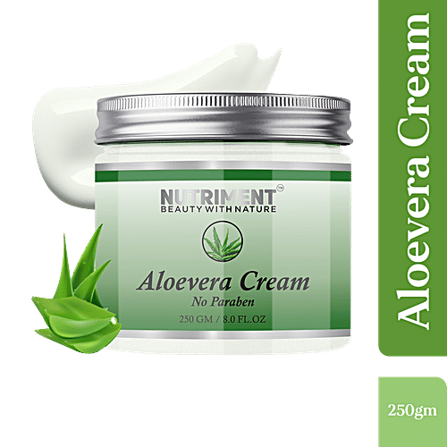 Nutriment Aloe Vera Cream - Moisturises Skin, Controls Production Of Excess Oil In Skin, 250 g  