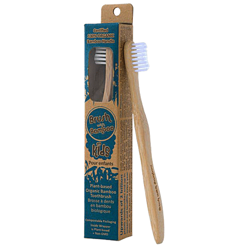 Buy Goli Soda Kids Bamboo Toothbrush Biodegradable, Easily Disposable