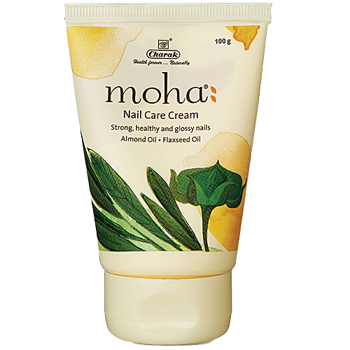 Buy Moha Nail Care Cream Almond & Flaxseed Oil, For Strong, Healthy