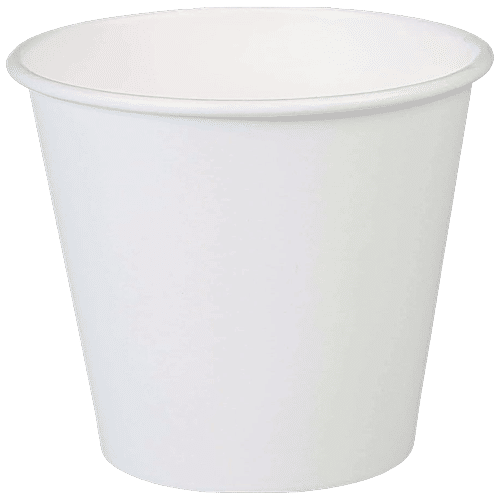 Arham Bio-Degradable Disposable Paper Glass - Eco Friendly, Durable, Leak Proof, 200 ml (Pack of 100) 