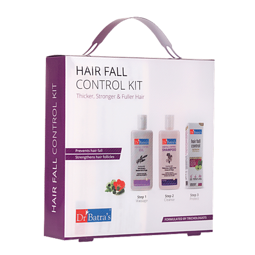 Dr Batra's Hair Fall Control Kit - Provides Strength, 530 ml Bottle