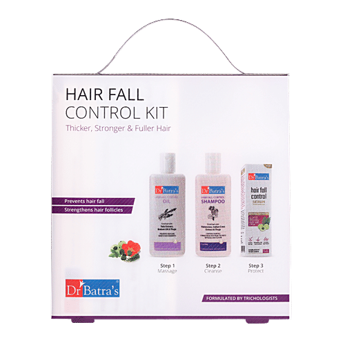 Dr Batra's Hair Fall Control Kit - Provides Strength, 530 ml Bottle