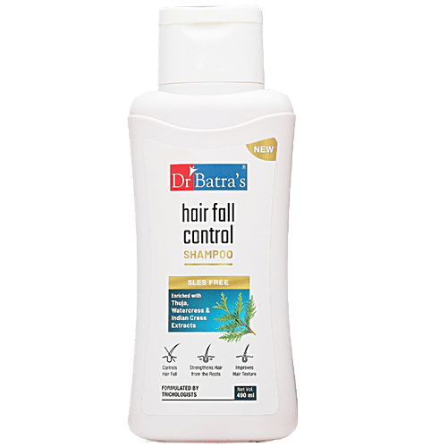 Buy Dr Batra's Hair Fall Control Shampoo SLS Free, Provides