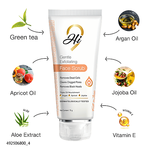 Buy Hi9 Gentle Exfoliating Face Scrub Removes Dead Cells, Cleans