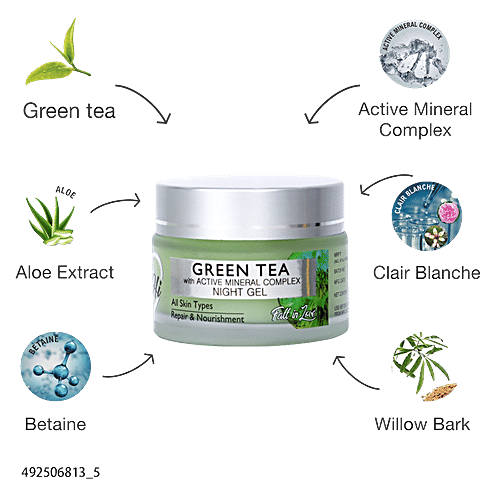 Buy Hi9 Green Tea Night Gel With Active Mineral Complex Provides