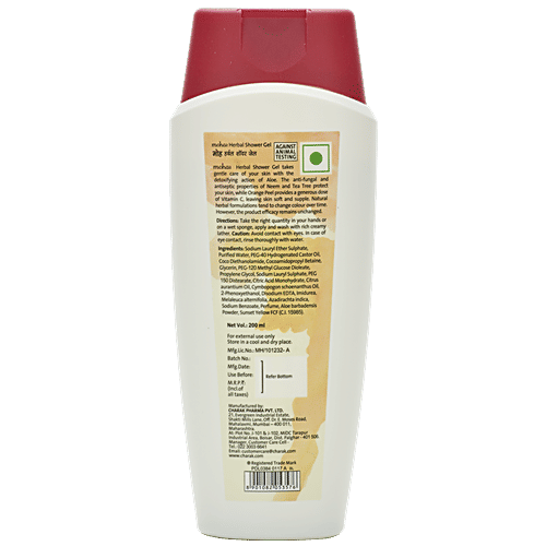 Moha Herbal Shower Gel - Aloe & Tea Tree, For Soft, Supple & Moisturised Skin, 200 ml