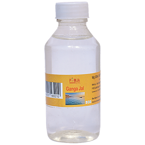 Pooja Sewa Ganga Jal - Packaged Water, For Pooja, Holy Rituals, 100 ml  Pure and Natural
 Fantastic fragrance
 Positive environment