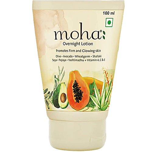 Moha Overnight Lotion - Promotes Firm & Glowing Skin, 100 ml  