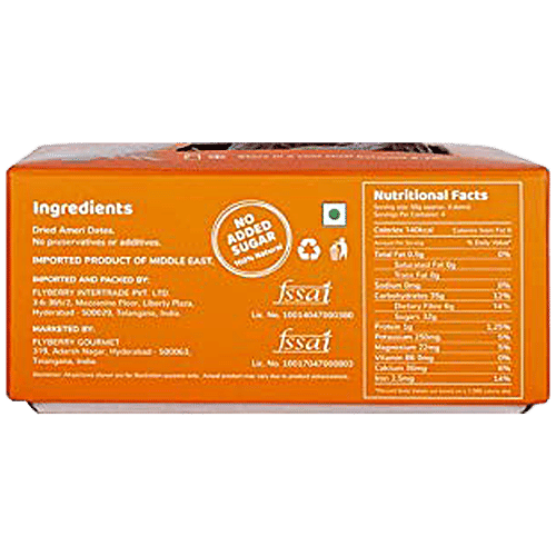 Flyberry Gourmet Alluring Ameri Dates - Dietary Fibre, 400 g