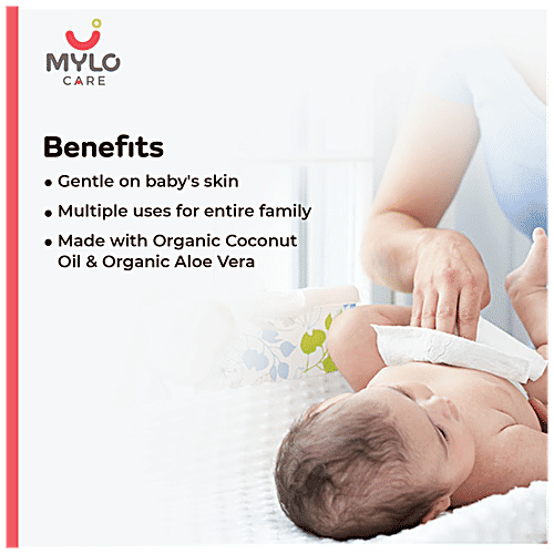 Buy Mylo Care Baby Wipes Organic Coconut Oil & Neem, Safe For Baby's