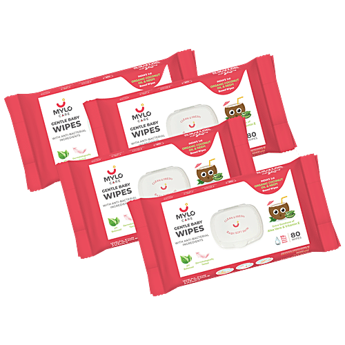 Buy Mylo Care Baby Wipes Organic Coconut Oil & Neem, Safe For Baby's